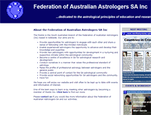 Tablet Screenshot of faasa.com.au